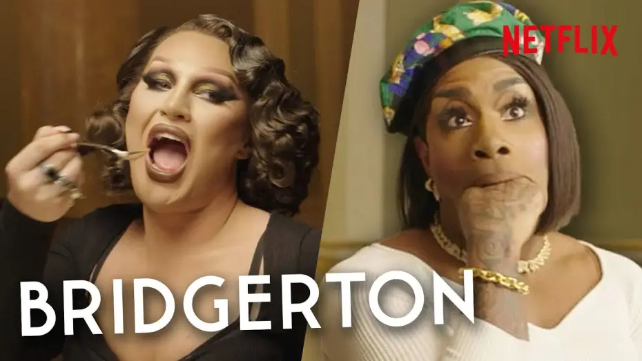 Wideo do serialu Bridgertonowie — Drag Queens Monét X Change & The Vivienne Take a Bridgerton Etiquette Class | Netflix