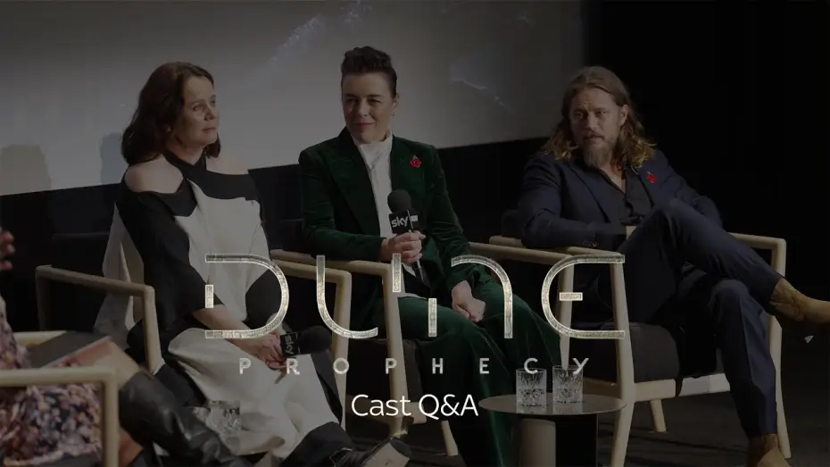 Wideo do serialu Diuna: Proroctwo — Emily Watson, Olivia Williams & Travis Fimmel Tease Dune: Prophecy | Q&A At The Dune Premiere
