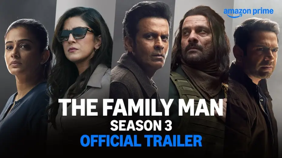 Видео к сериалу Mąż i ojciec — The Family Man S3 - Official Trailer | Raj & DK | Manoj Bajpayee, Jaideep Ahlawat | Prime Video IN