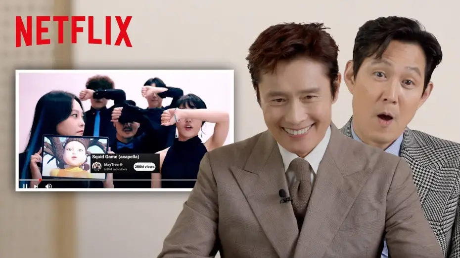 Wideo do serialu Squid Game — Lee Jung-jae and Lee Byung-hun React to Fan-Made Squid Game Content [Subtitled]
