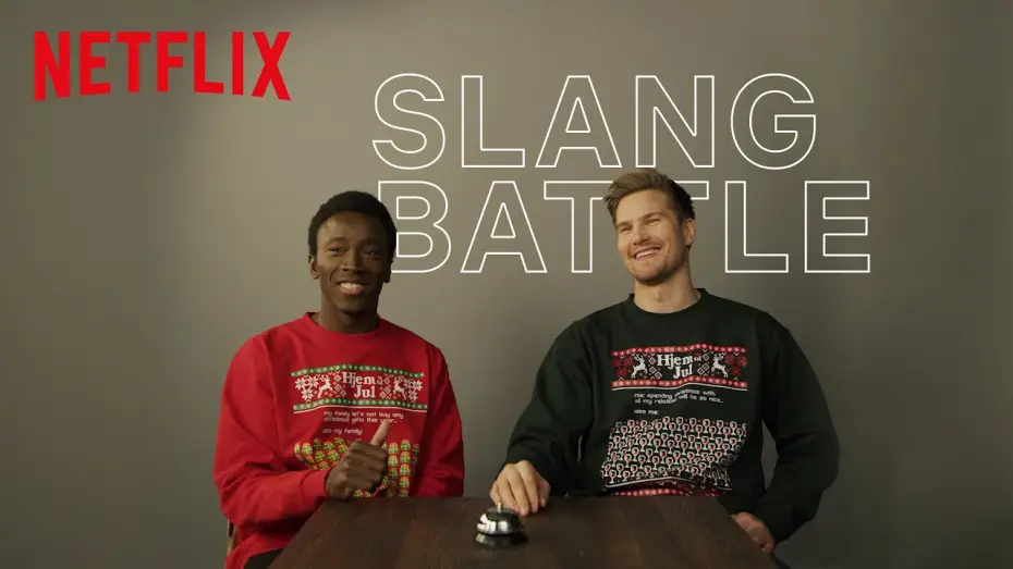 Wideo do serialu Facet na święta — Norwegian Slang Battle with the Cast of Netflix' Home For Christmas