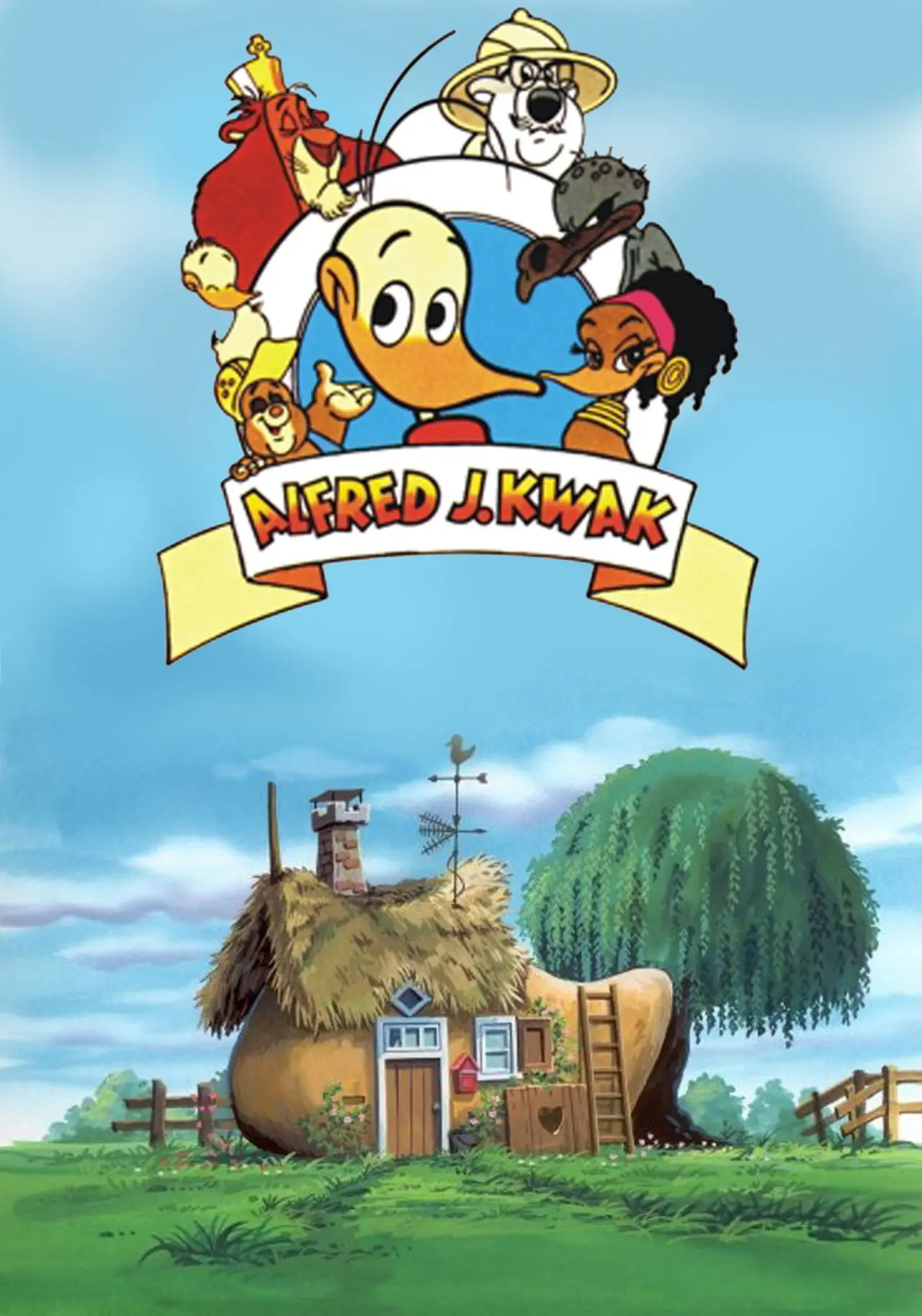 Plakat serialu "小さなアヒルの大きな愛の物語 あひるのクワック"