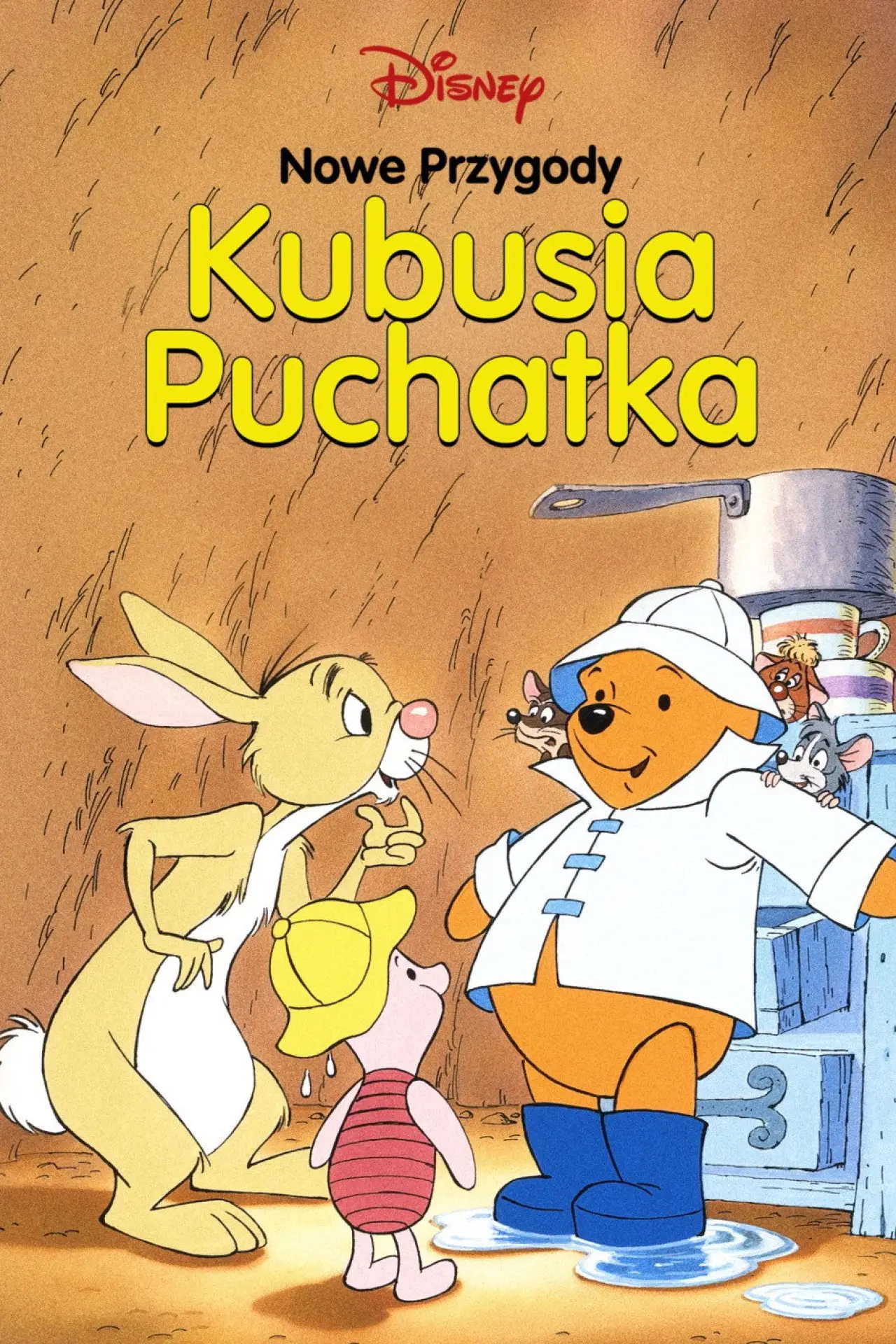 Plakat serialu "Nowe przygody Kubusia Puchatka"