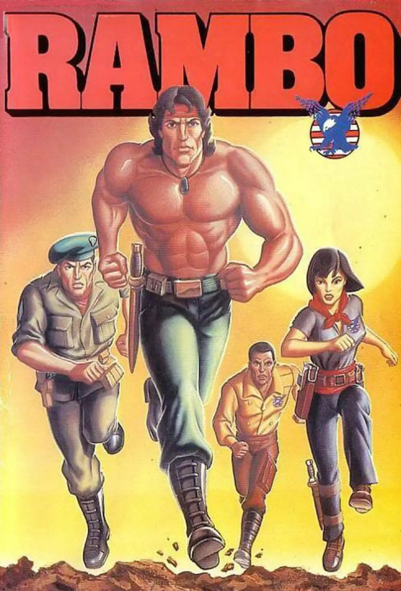 Plakat serialu "Rambo: The Force of Freedom"