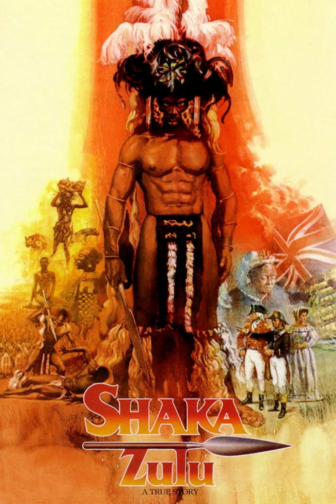 Plakat serialu "Shaka Zulu"