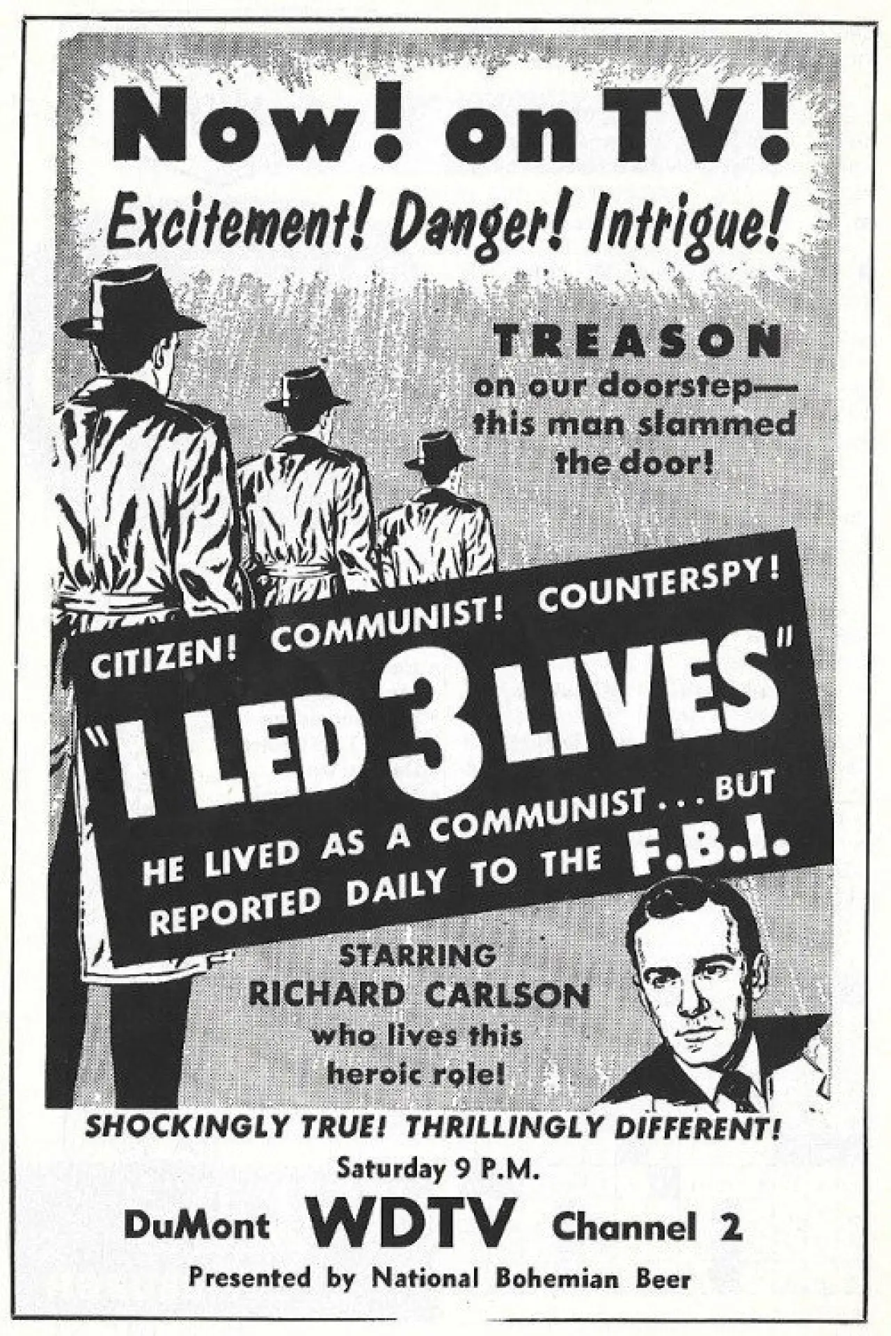 Plakat serialu "I Led Three Lives"