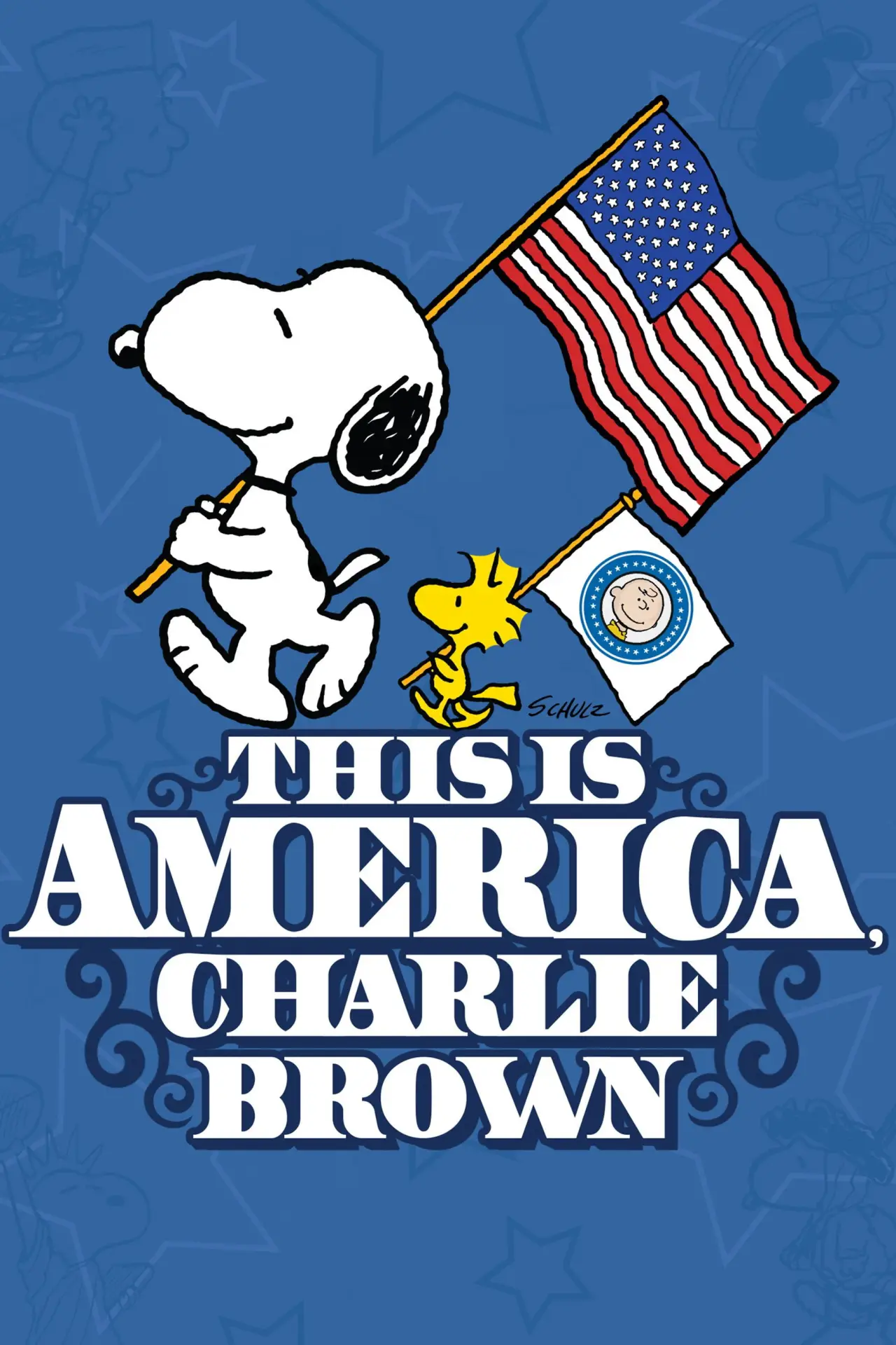 Plakat serialu "This Is America, Charlie Brown"