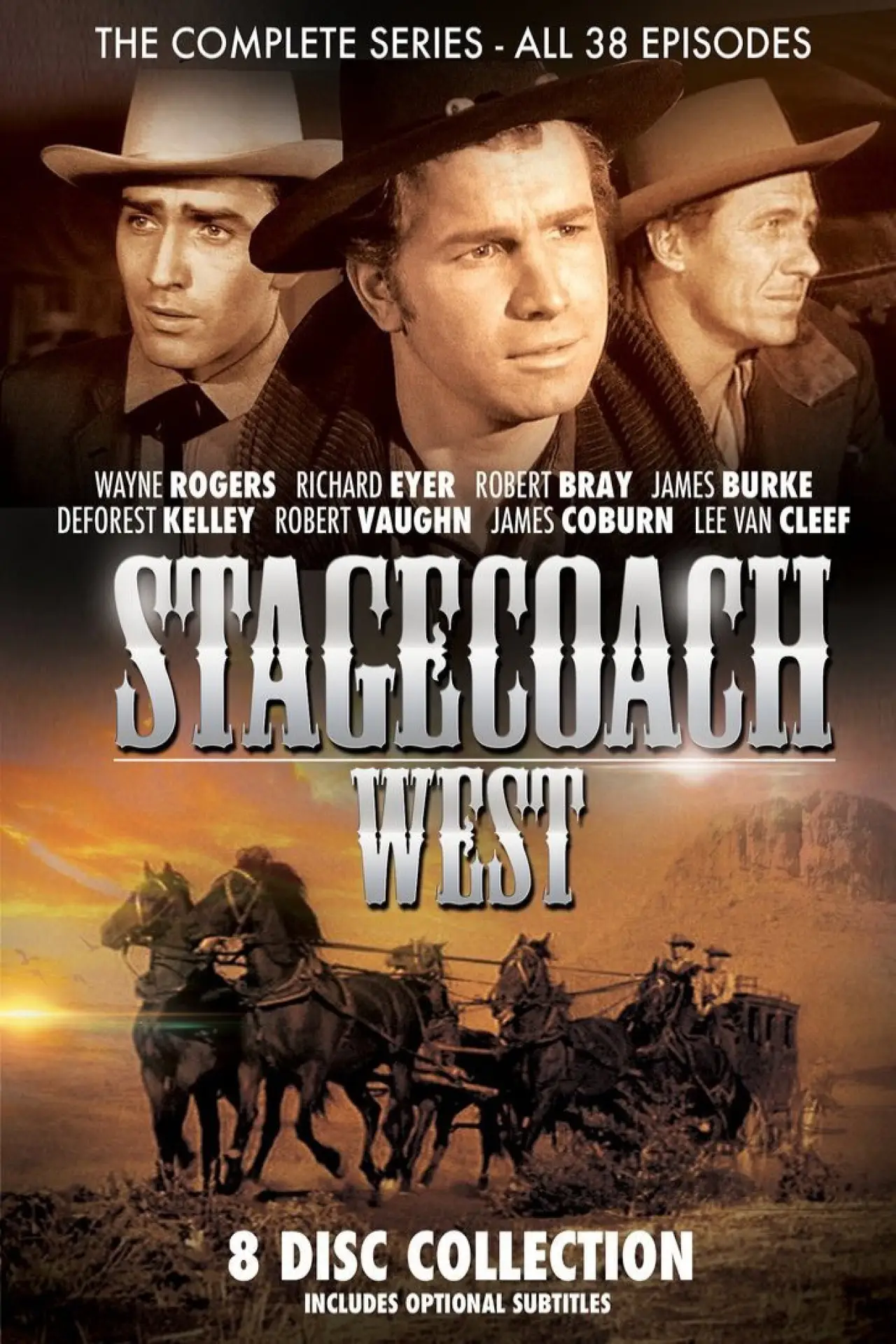 Plakat serialu "Stagecoach West"