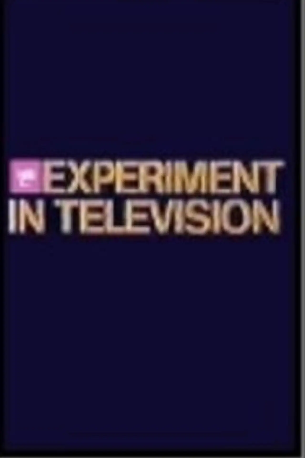 Plakat serialu "NBC Experiment in Television"