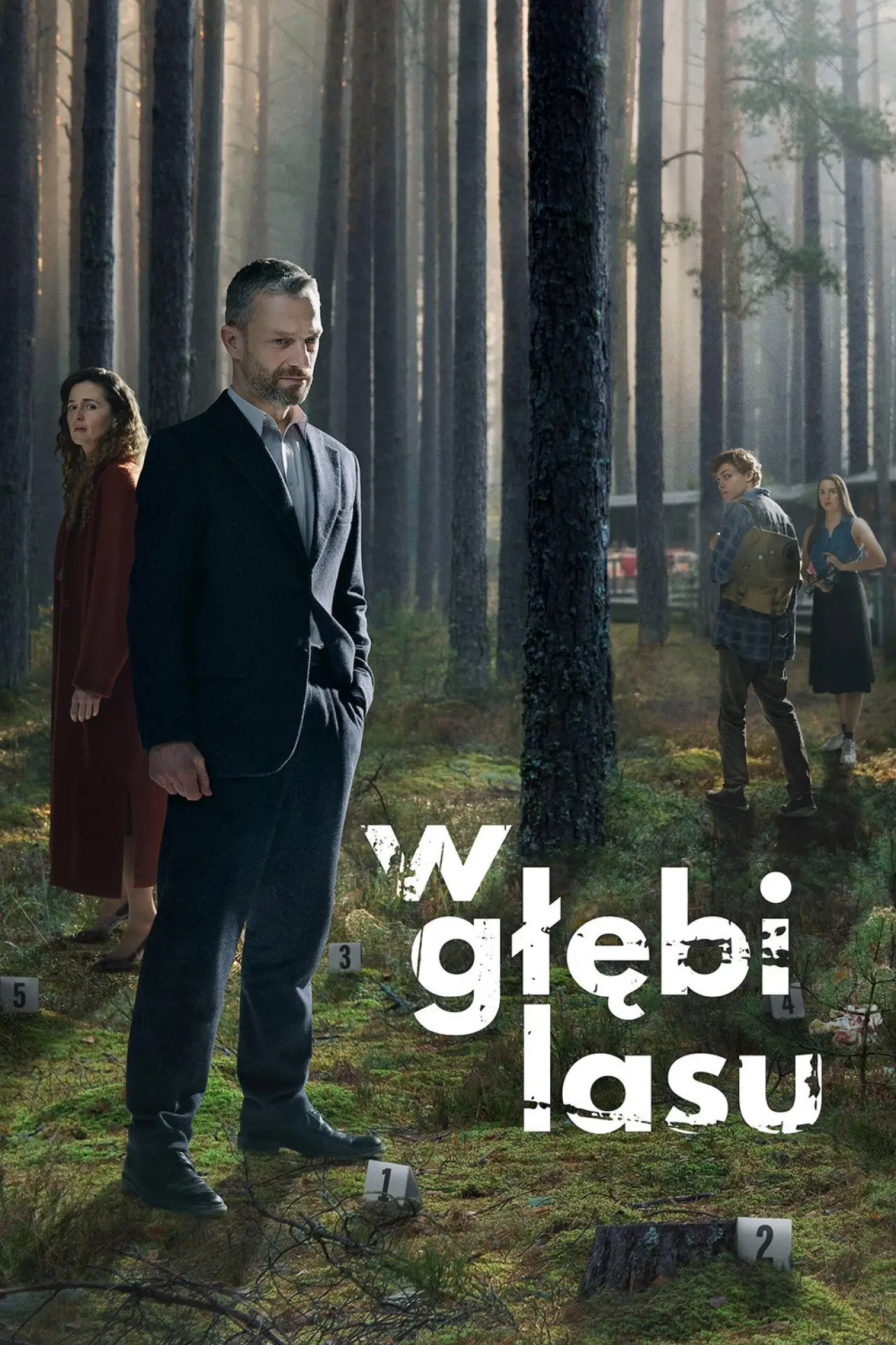 Plakat serialu "W głębi lasu"
