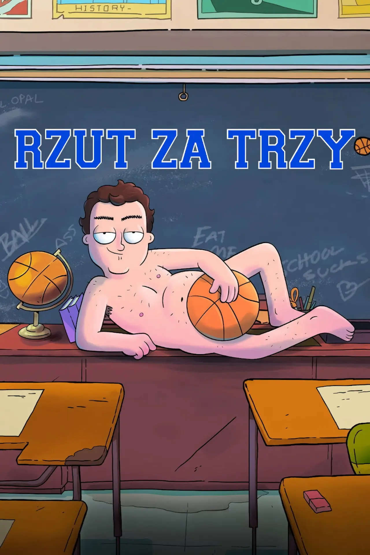 Plakat serialu "Rzut za trzy"