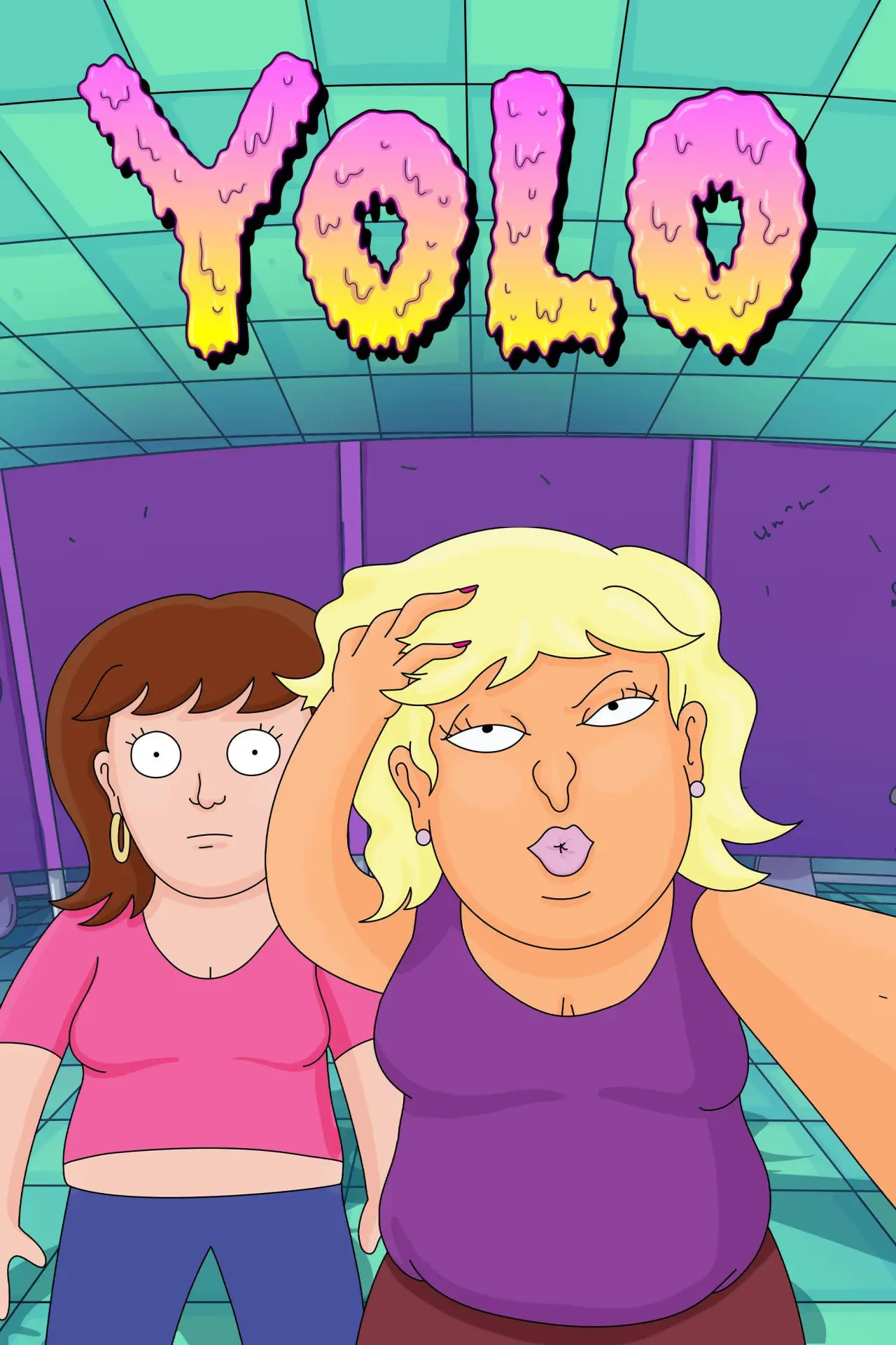 Plakat serialu "YOLO"