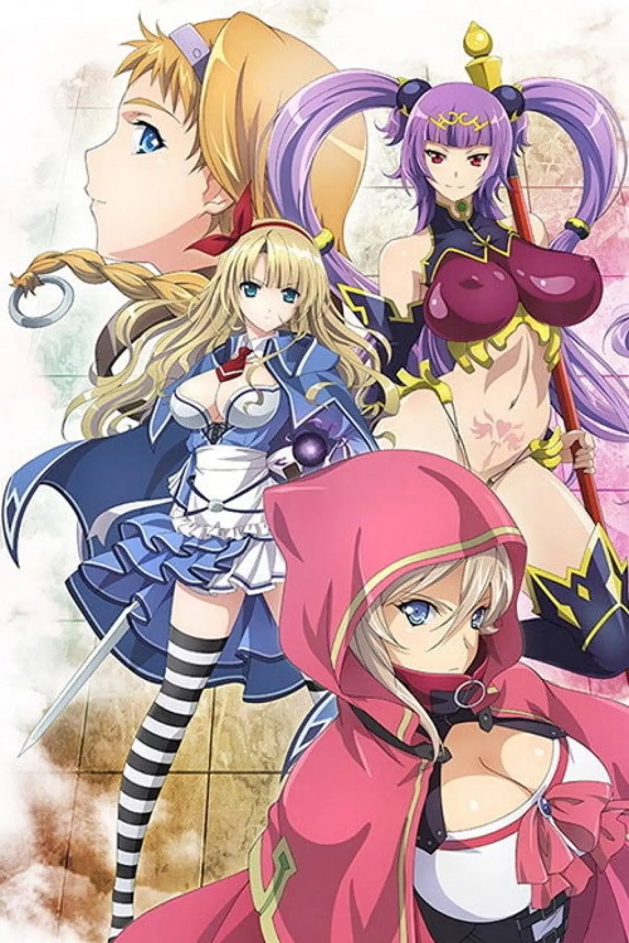 Plakat serialu "クイーンズブレイド グリムワール"