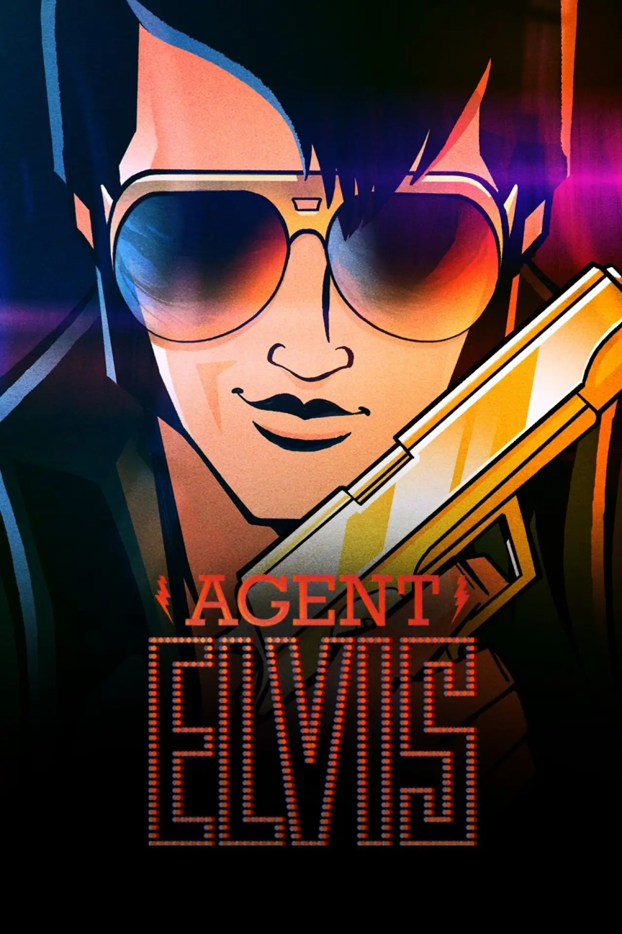 Plakat serialu "Agent Elvis"
