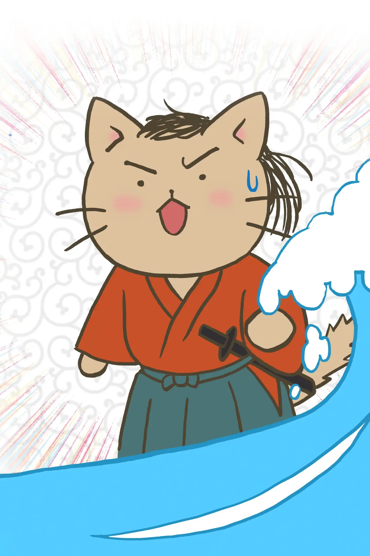 Plakat serialu "Neko Neko Nihonshi"