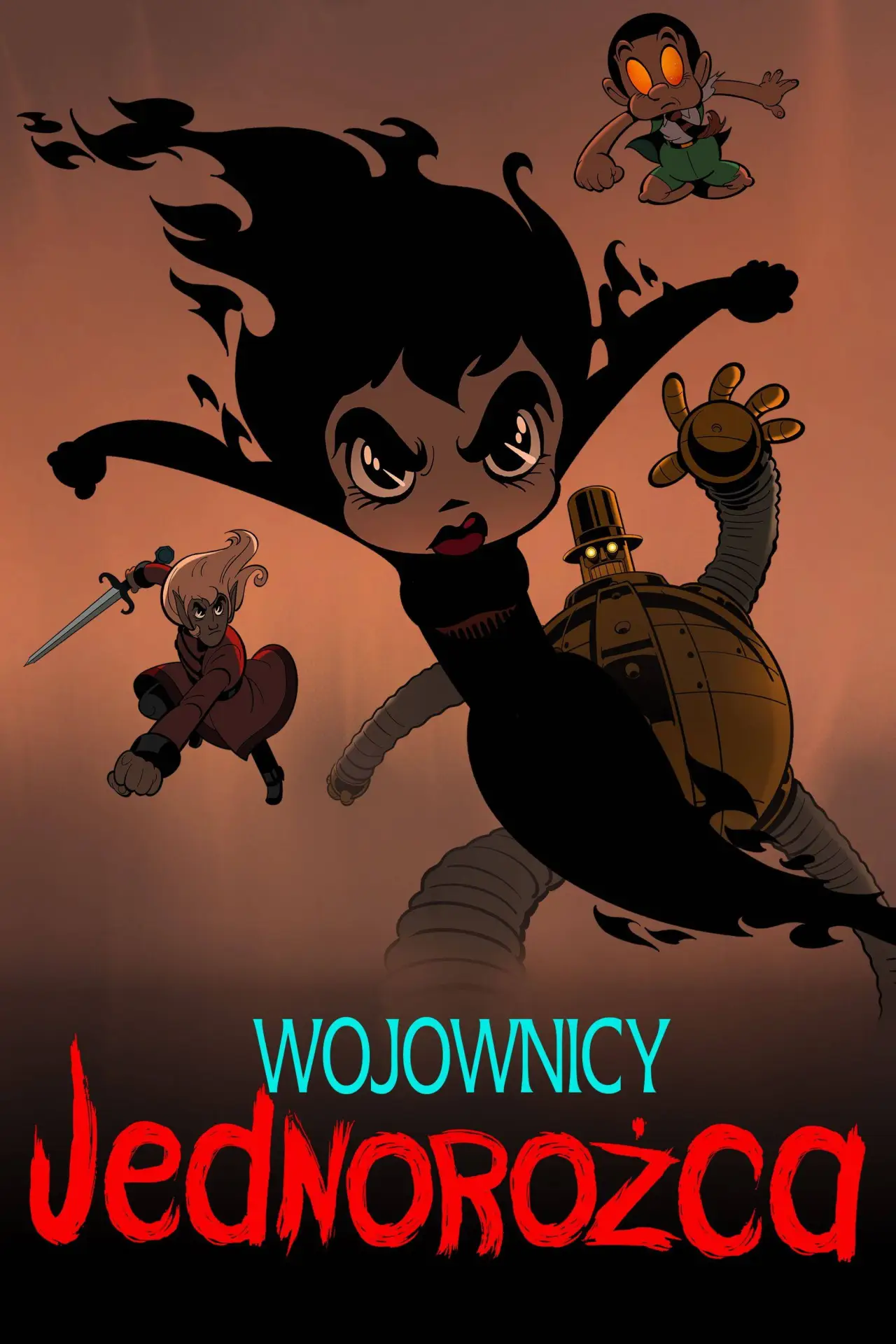 Plakat serialu "Wojownicy Jednorożca"