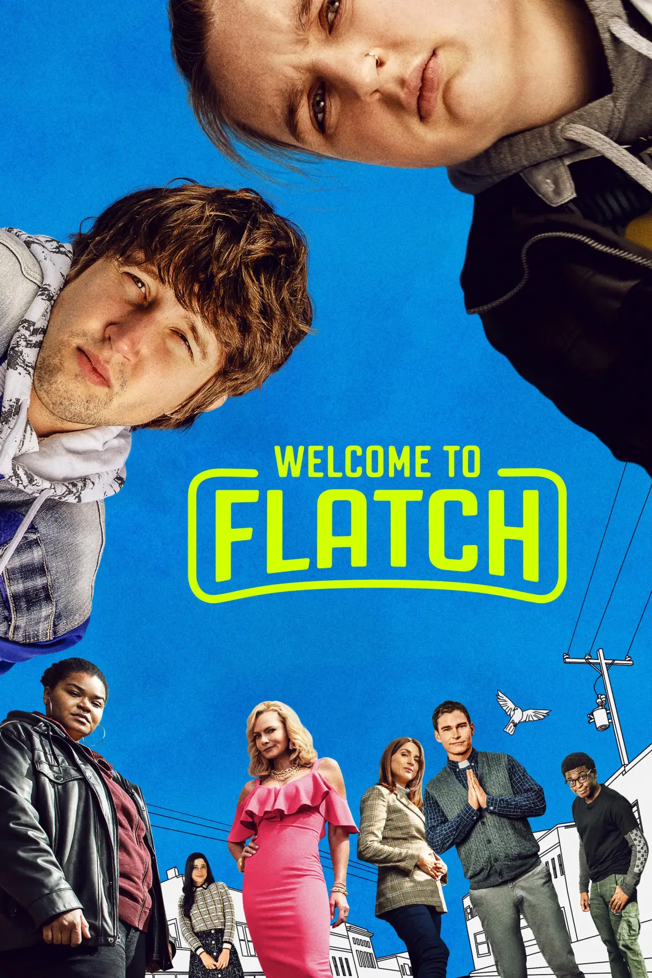 Plakat serialu "Witajcie we Flatch"