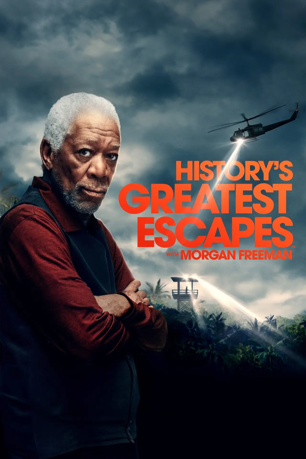 Plakat serialu "Morgan Freeman: wielkie ucieczki"
