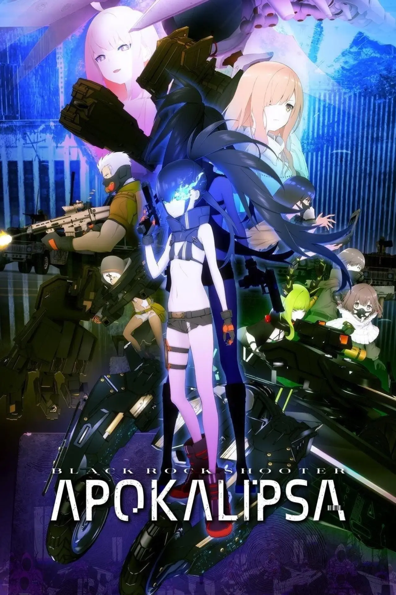 Plakat serialu "Black Rock Shooter: Apokalipsa"
