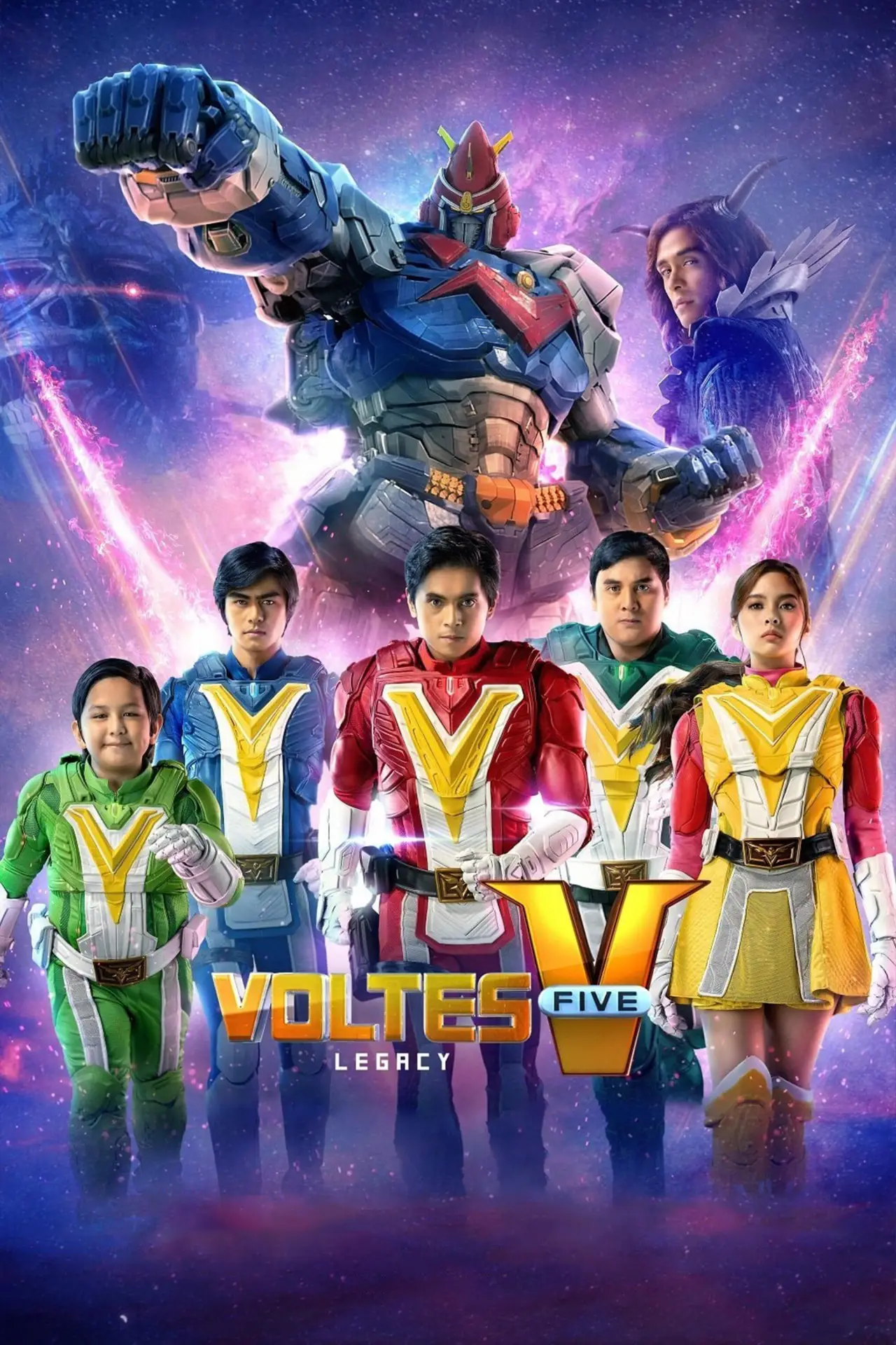 Plakat serialu "Voltes V: Dziedzictwo"