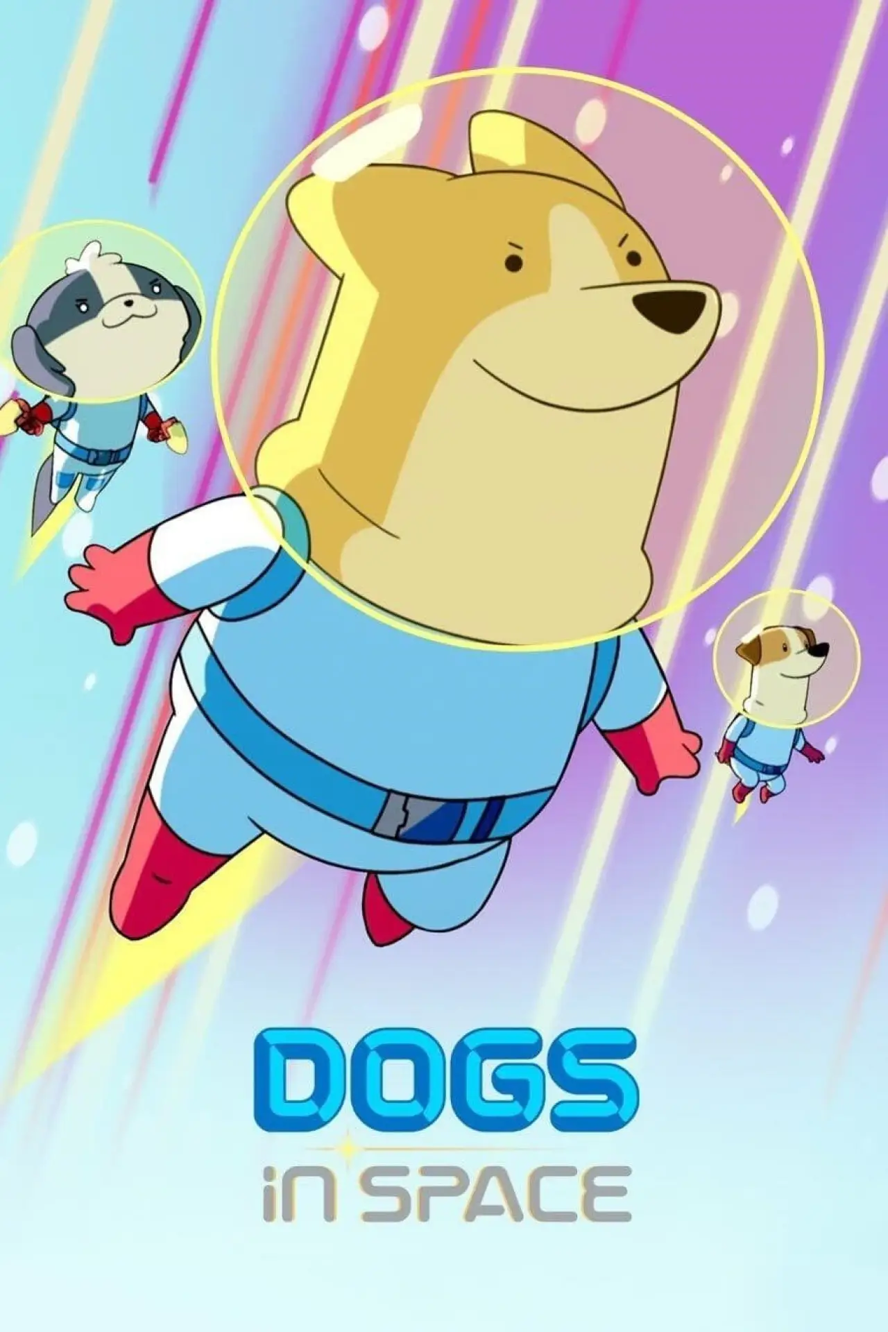 Plakat serialu "Psy w kosmosie"