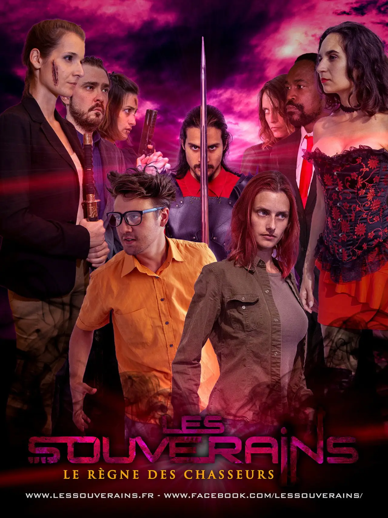 Plakat serialu "Les Souverains"