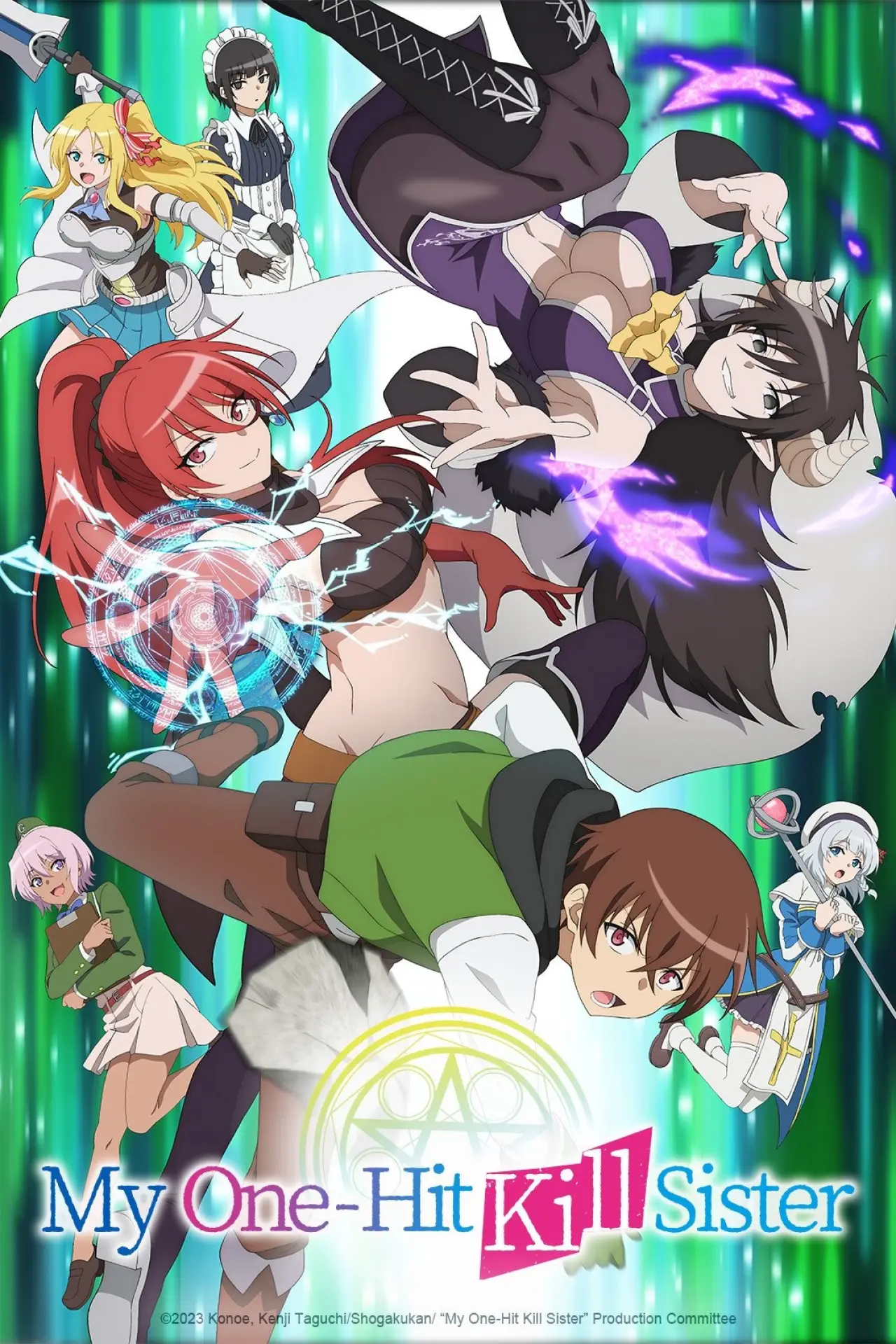 Plakat serialu "Isekai One Turn Kill Neesan: Ane Douhan no Isekai Seikatsu Hajimemashita"