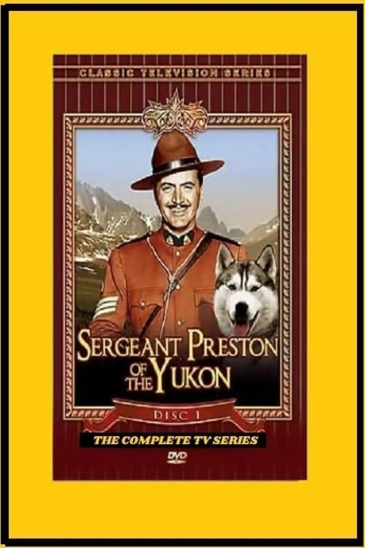Plakat serialu "Sierżant Preston z Yukonu"