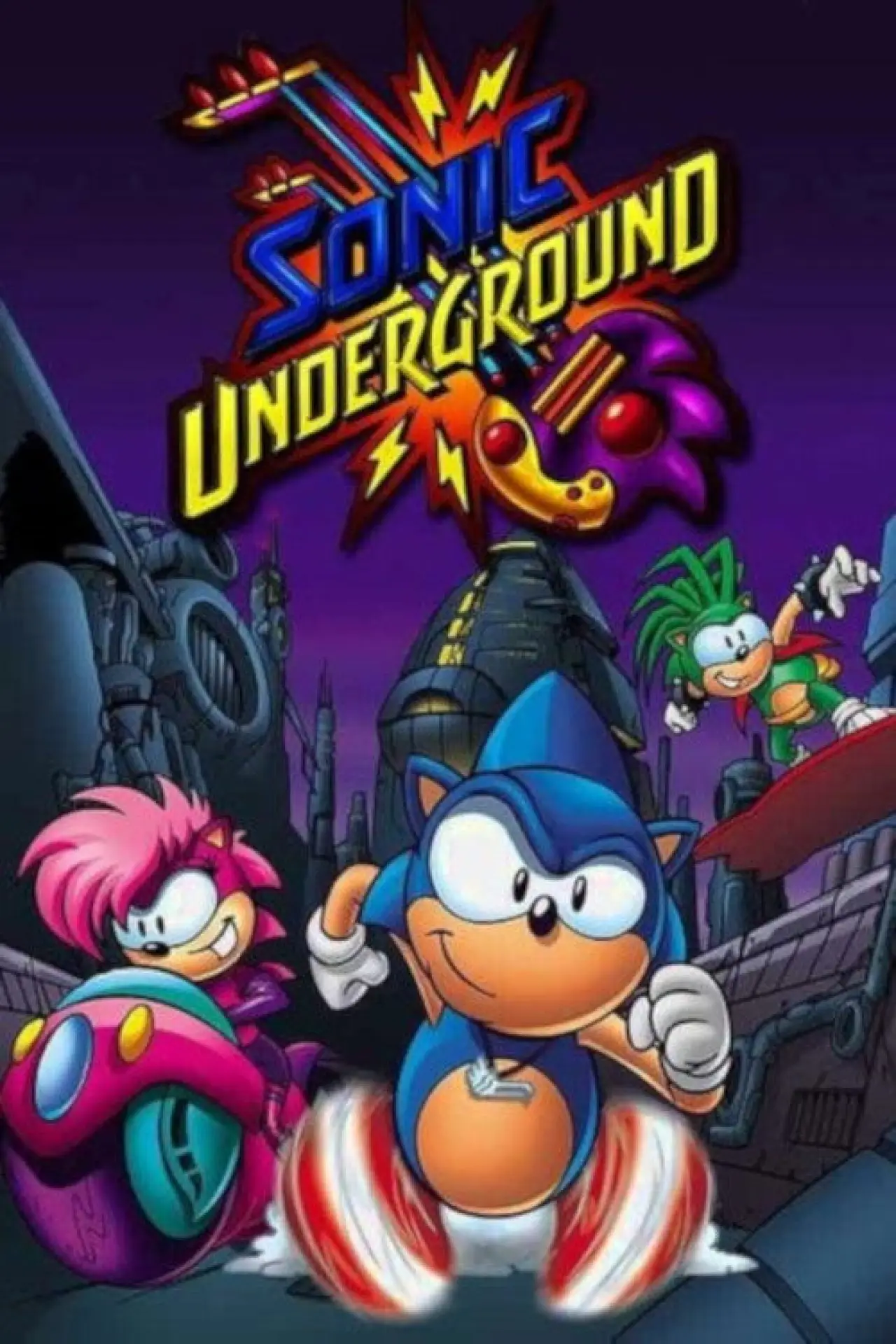 Plakat serialu "Sonic Underground"