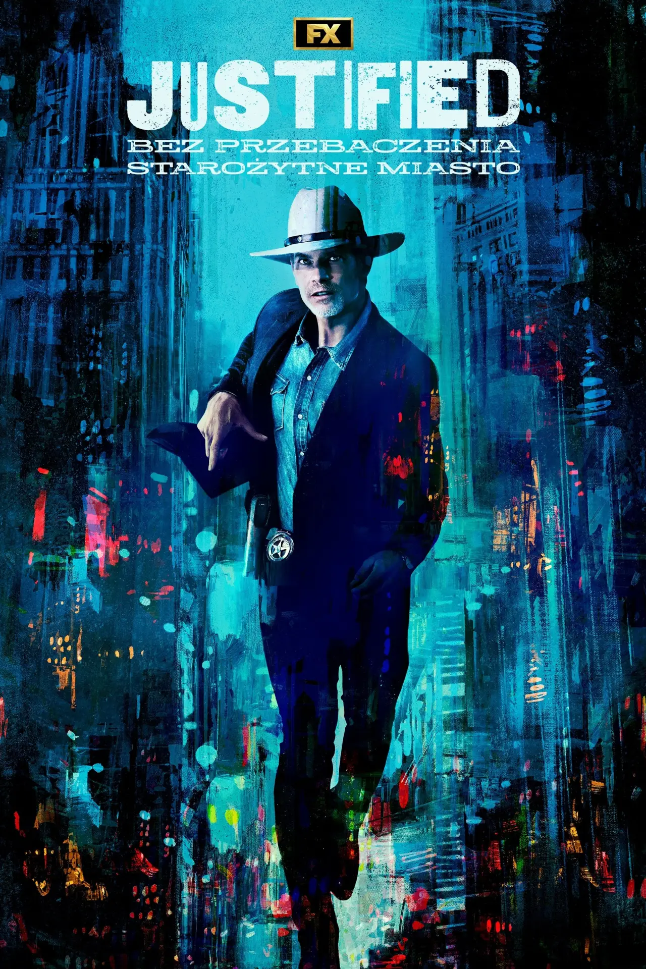 Plakat serialu "Justified: Bez przebaczenia - Starożytne miasto"