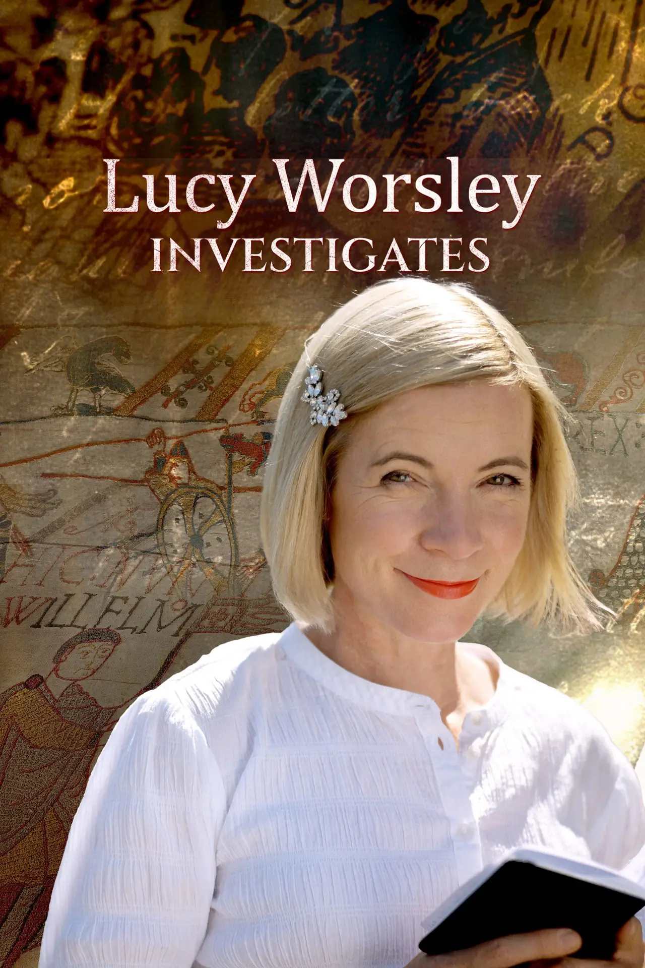 Plakat serialu "Lucy Worsley bada"