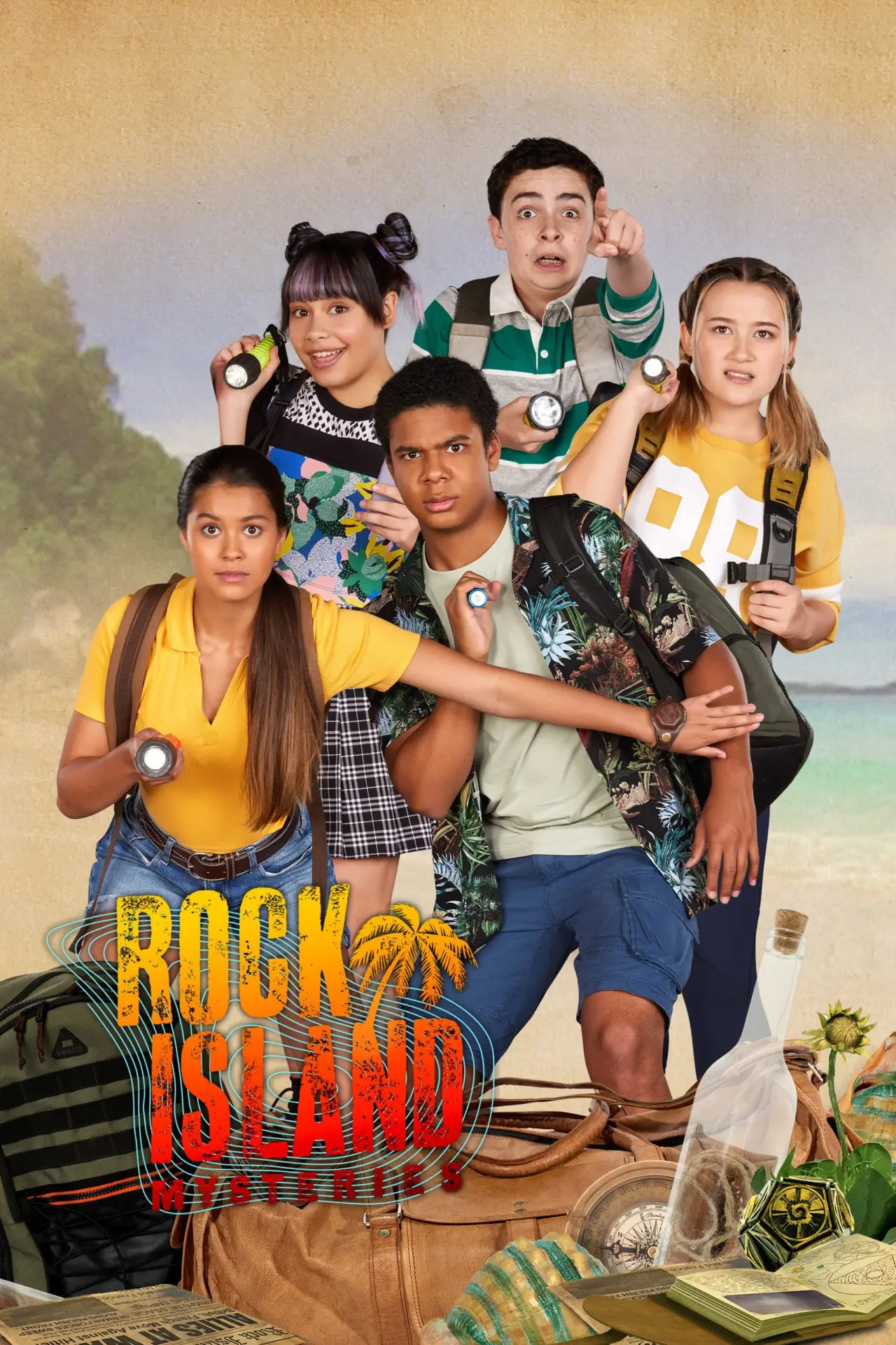 Plakat serialu "Tajemnice Rock Island"