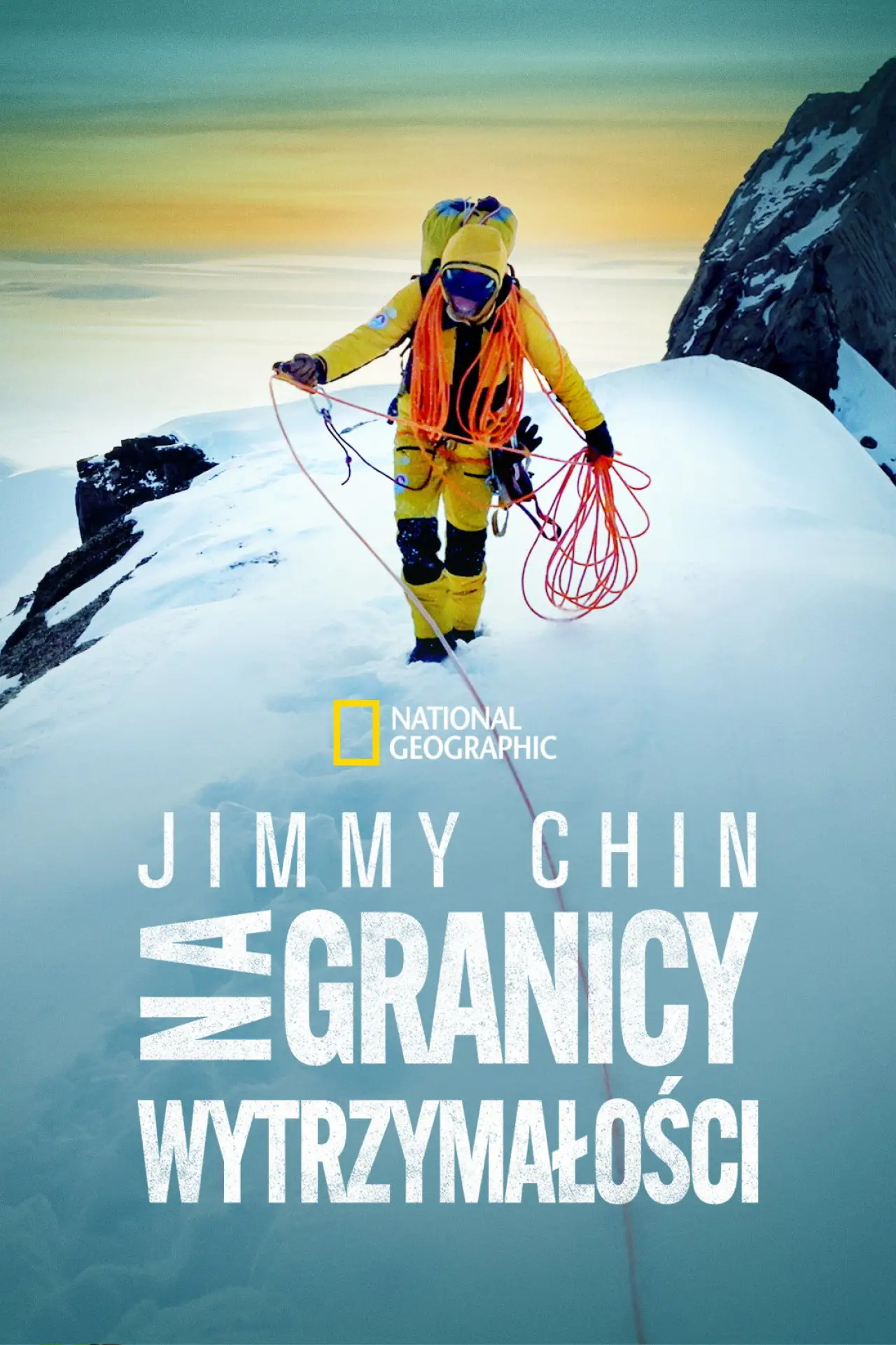 Plakat serialu "Jimmy Chin: Na granicy wytrzymałości"