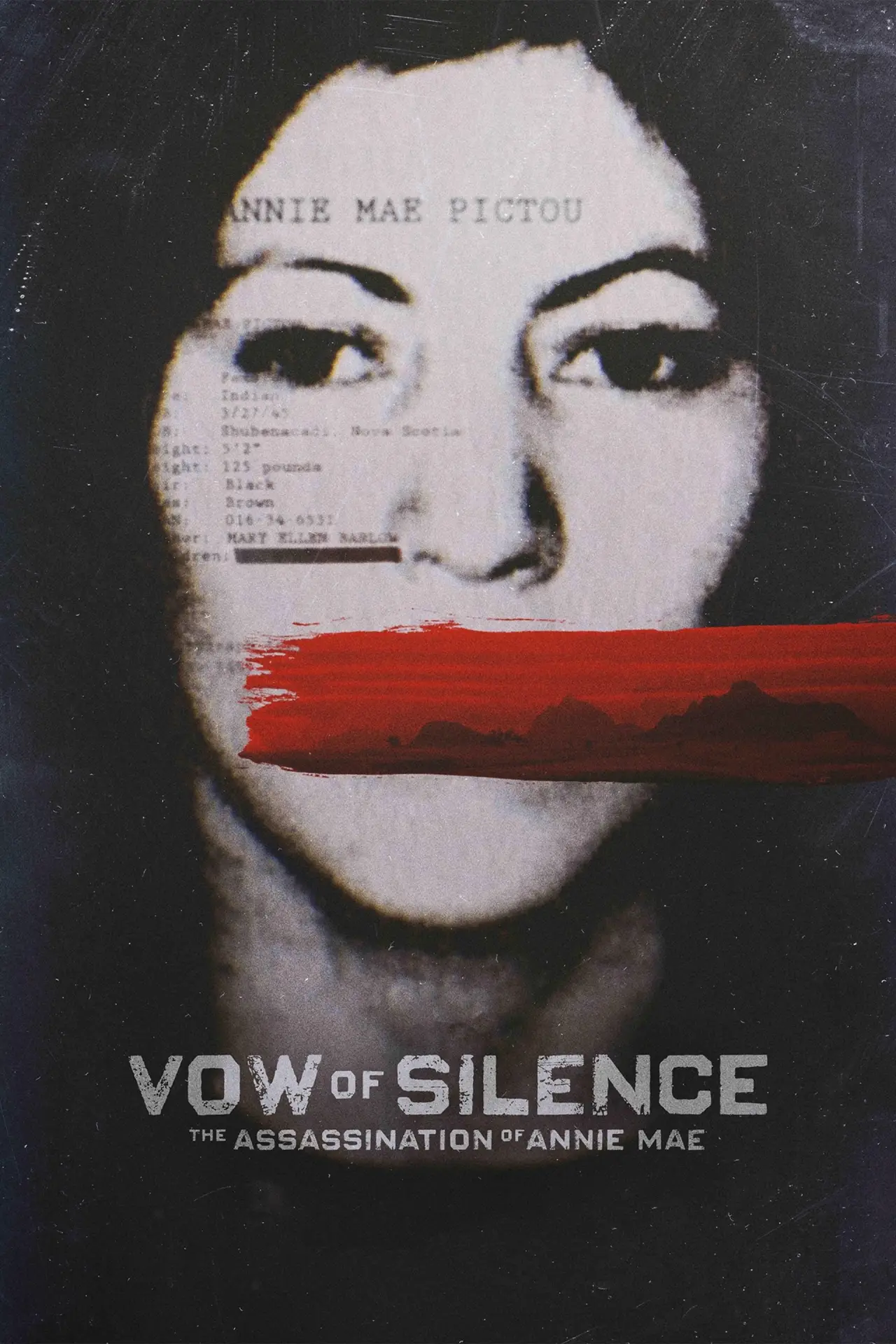 Plakat serialu "Śluby milczenia: Zabójstwo Annie Mae"