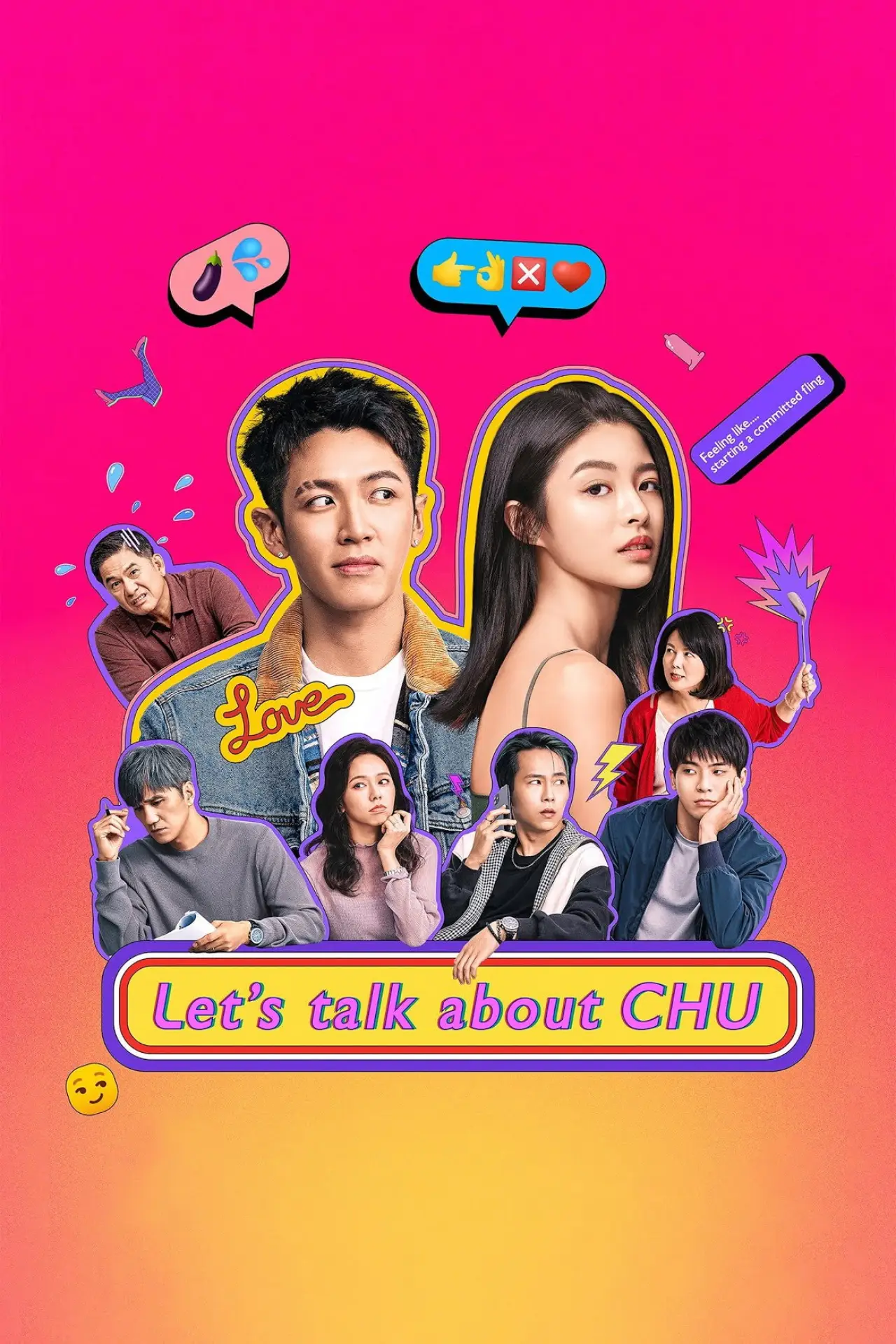 Plakat serialu "Porozmawiajmy o Chu"