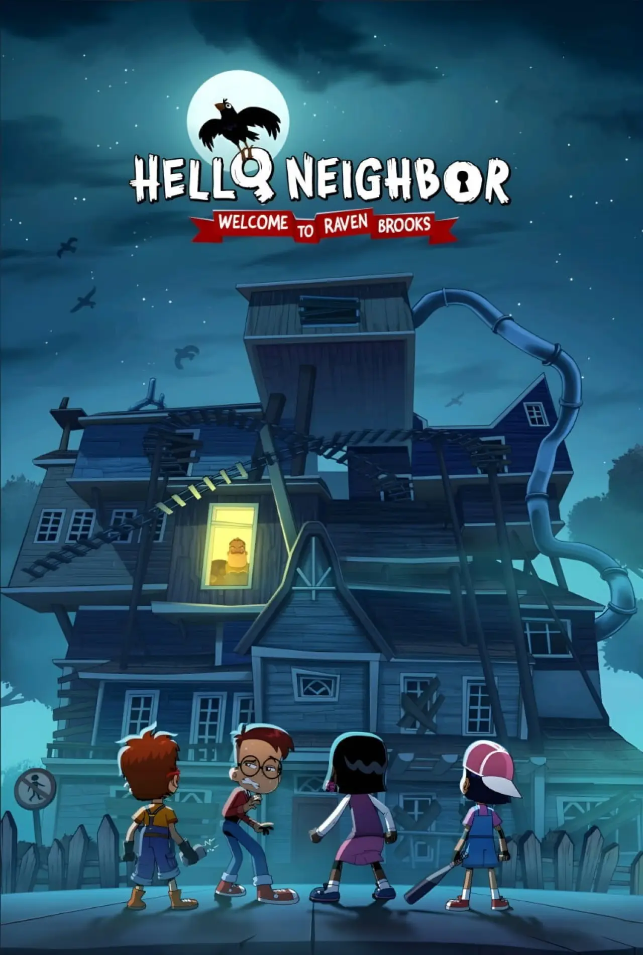 Plakat serialu "Hello Neighbor: Welcome to Raven Brooks"