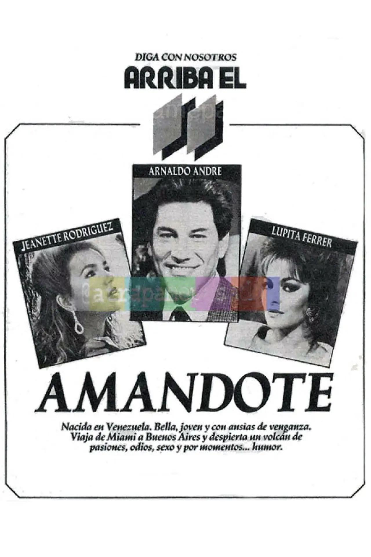 Plakat serialu "Amándote"