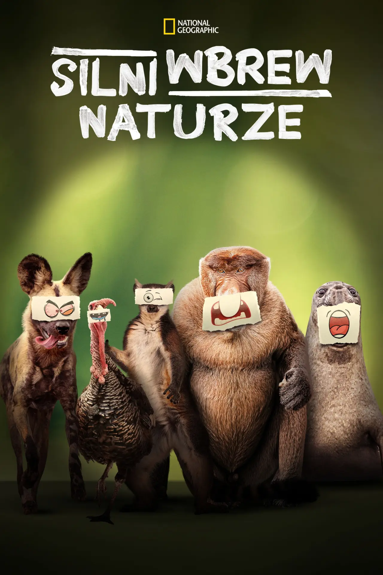 Plakat serialu "Silni wbrew naturze"