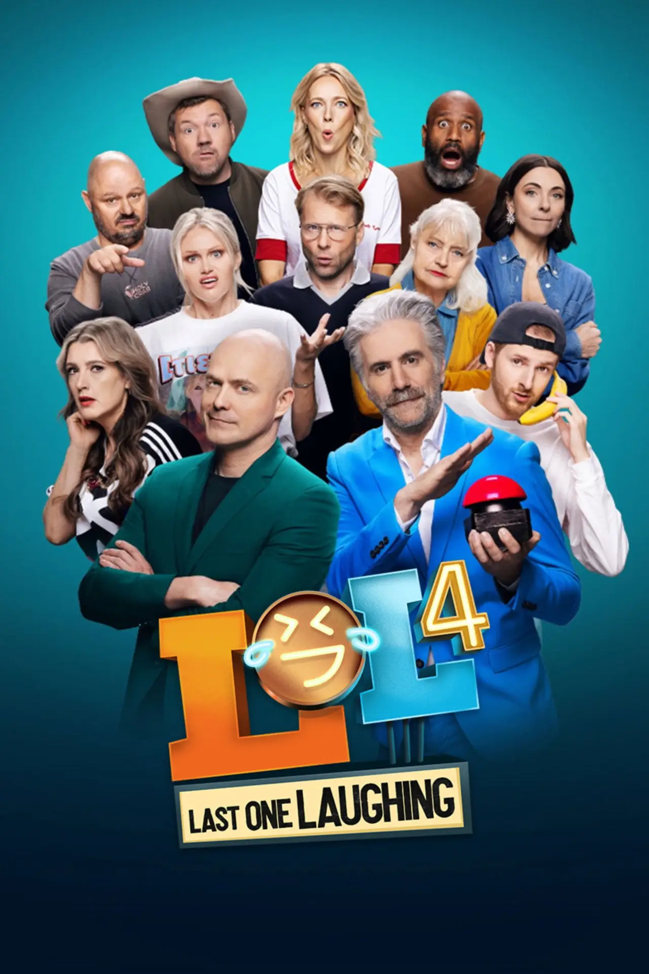 Plakat serialu "Kto się śmieje ostatni"