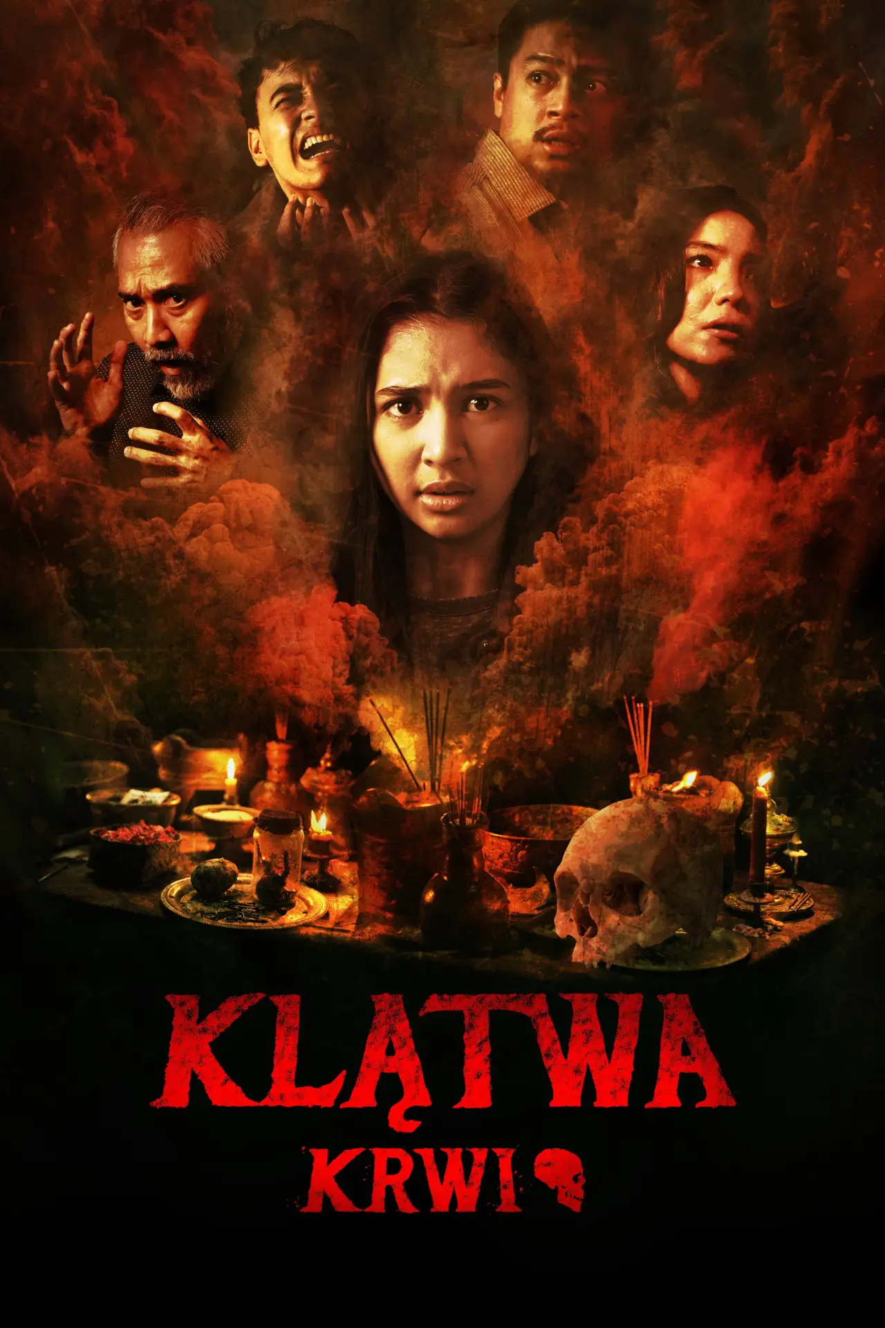 Plakat serialu "Klątwa krwi"