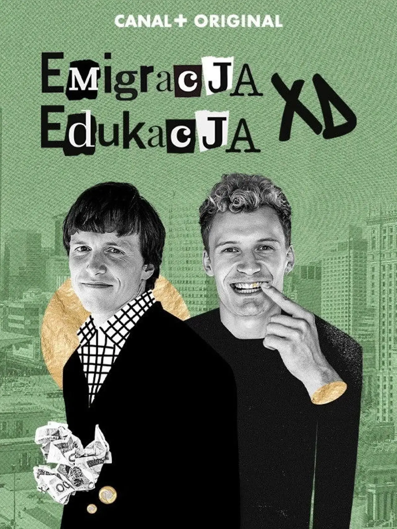 Plakat serialu "Edukacja XD"