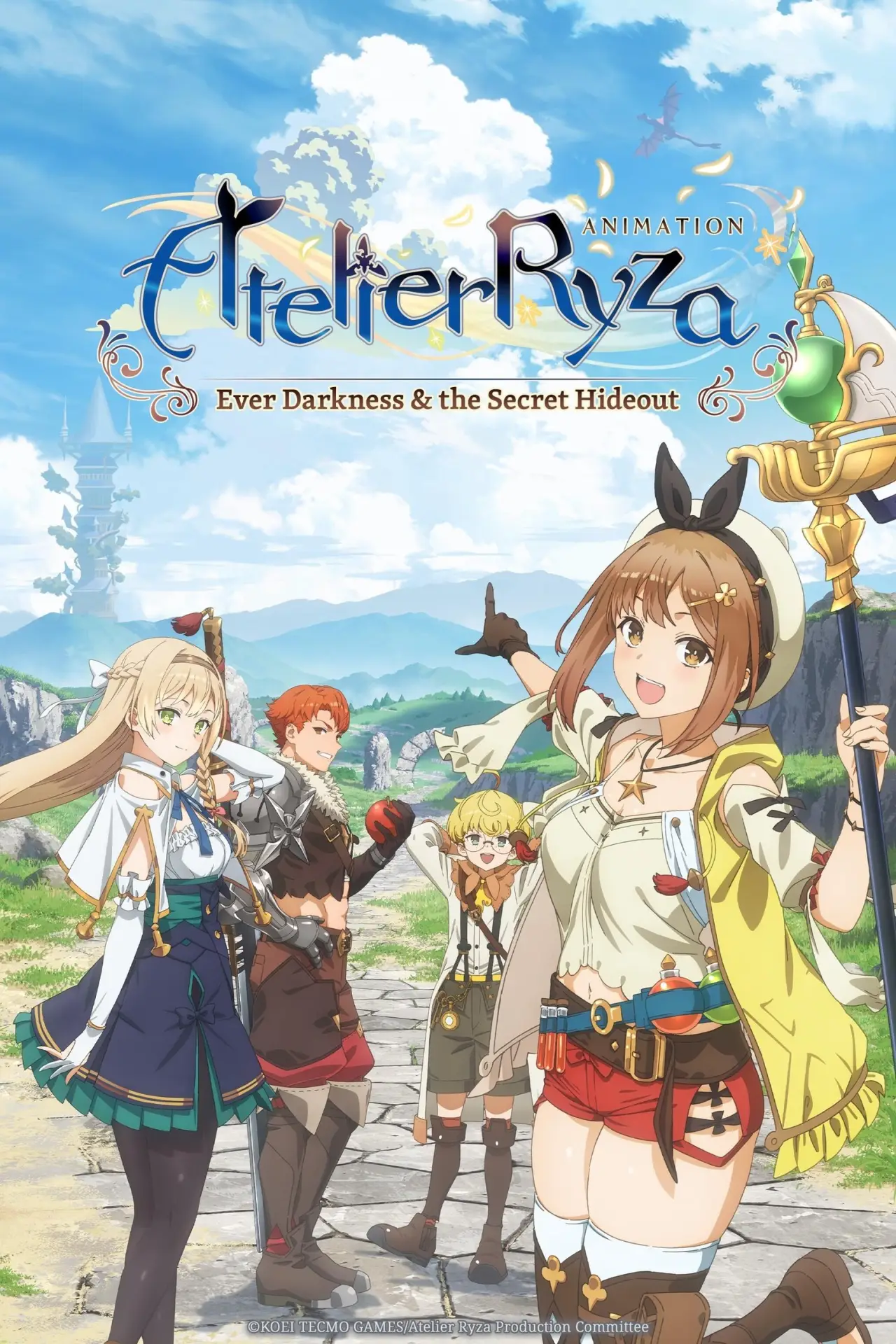 Plakat serialu "Ryza no Atelier: Tokoyami no Joou to Himitsu no Kakurega"