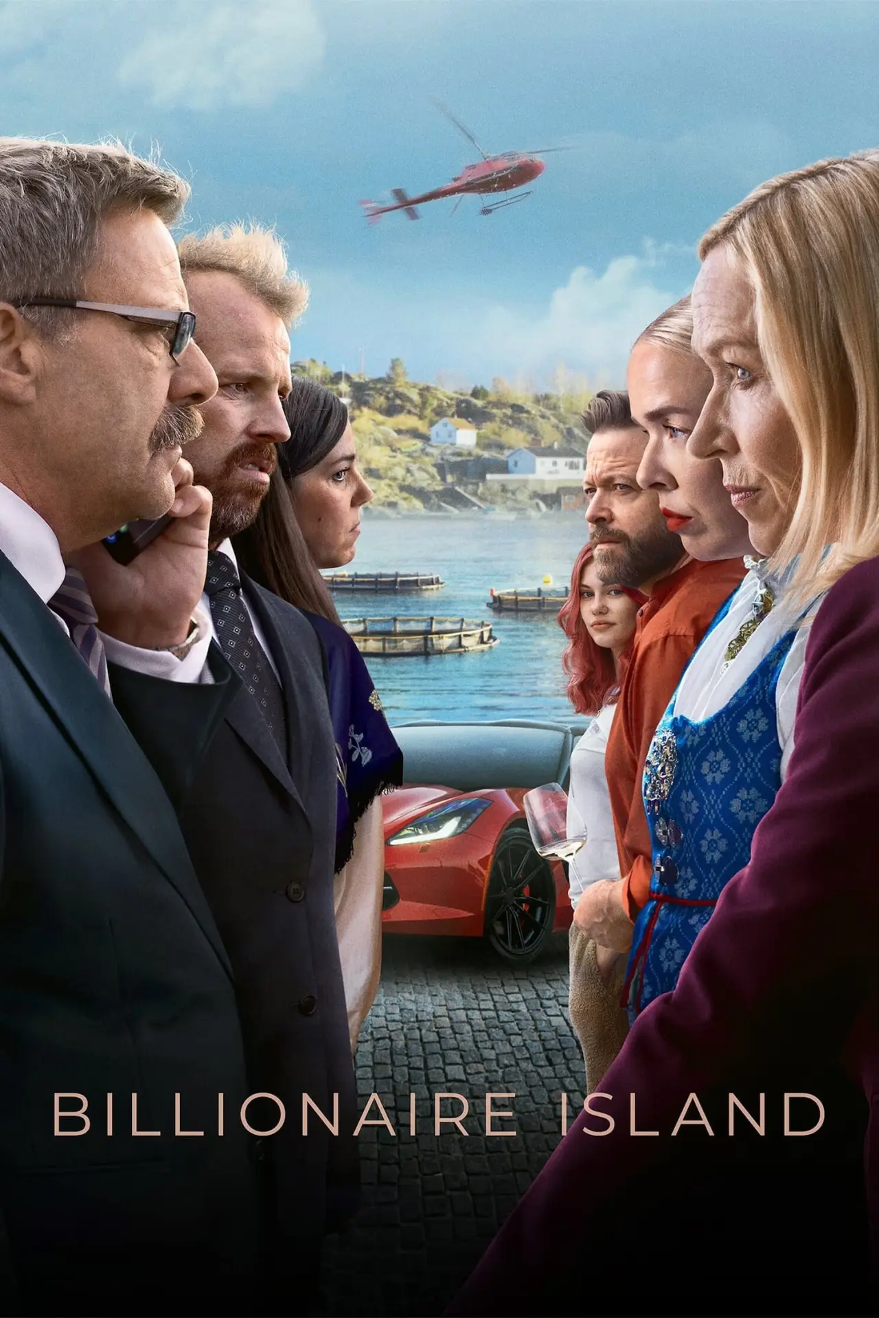 Plakat serialu "Wyspa miliarderów"