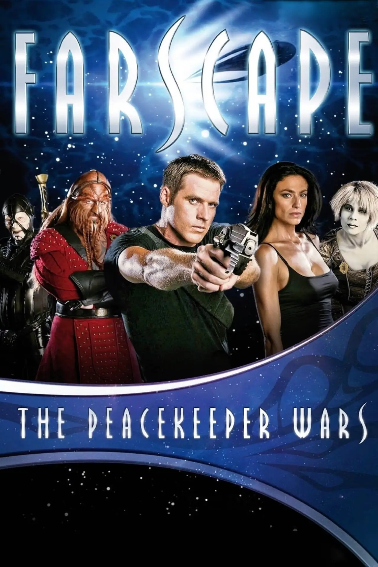 Plakat serialu "Farscape - Ucieczka w kosmos: Wojny Rozjemców"