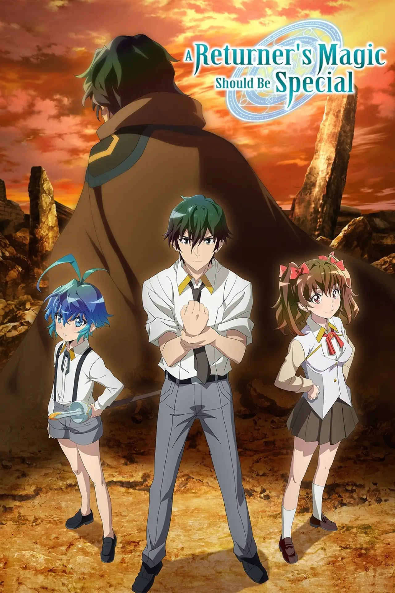 Plakat serialu "Kikansha no Mahou wa Tokubetsu desu"