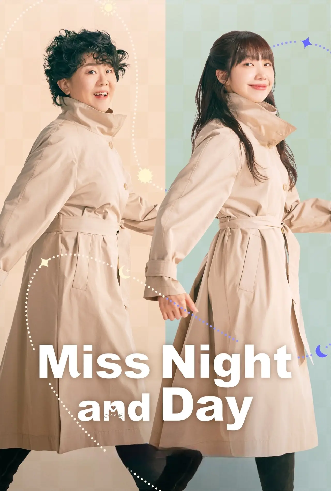 Plakat serialu "Miss Night and Day"