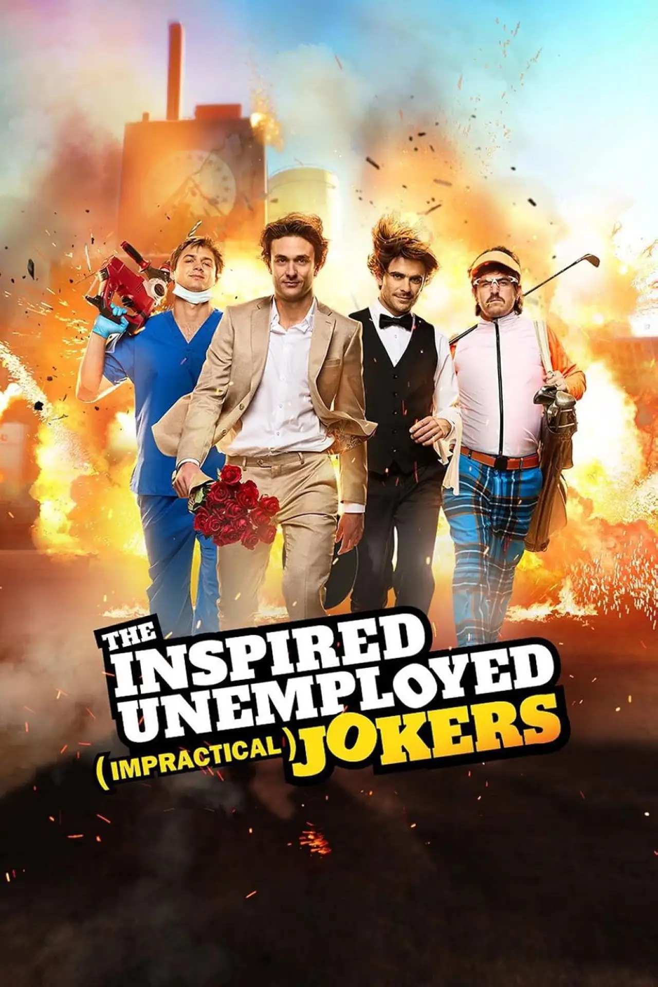 Plakat serialu "The Inspired Unemployed (Impractical) Jokers"
