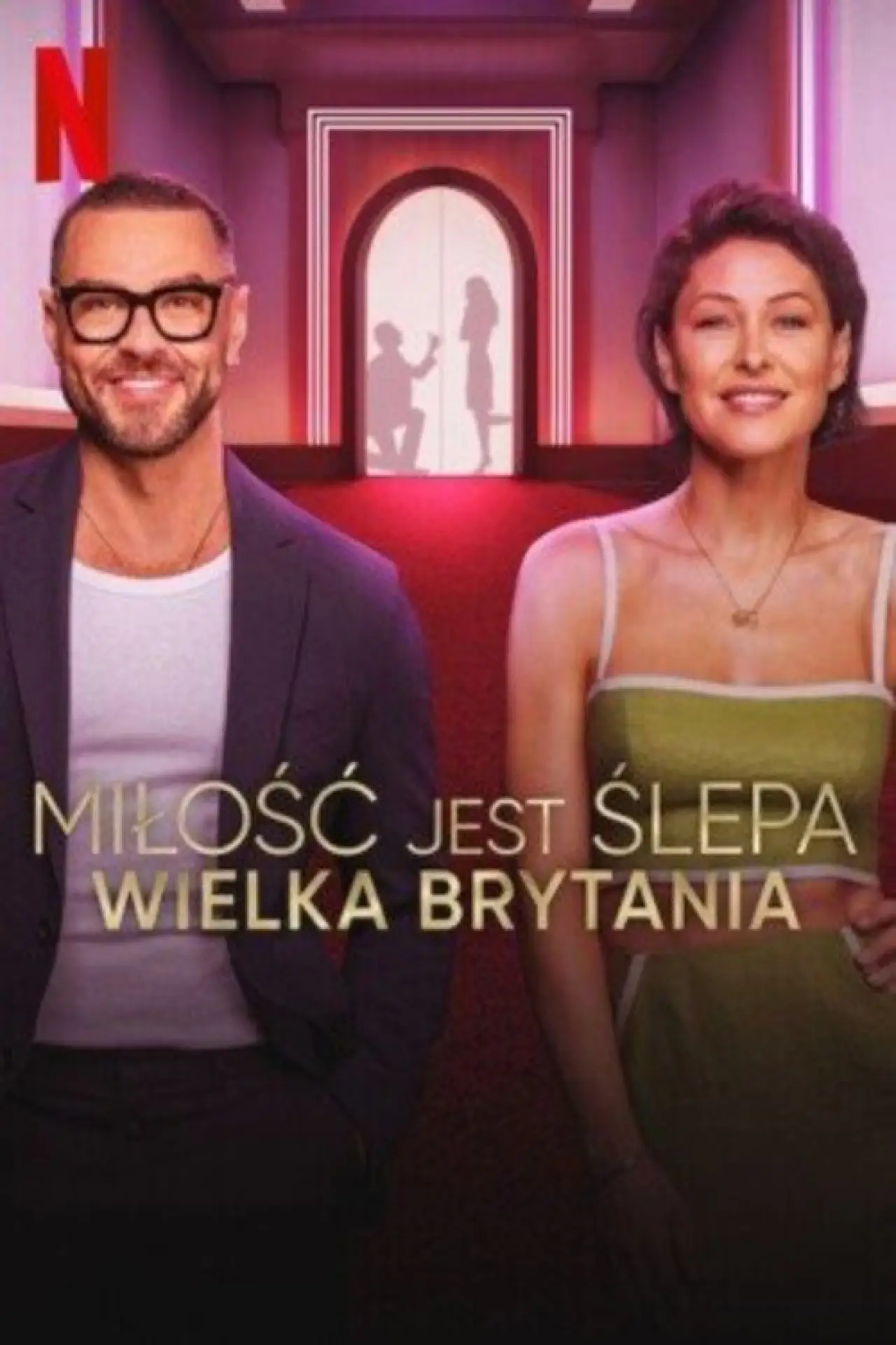 Plakat serialu "Miłość jest ślepa: Wielka Brytania"