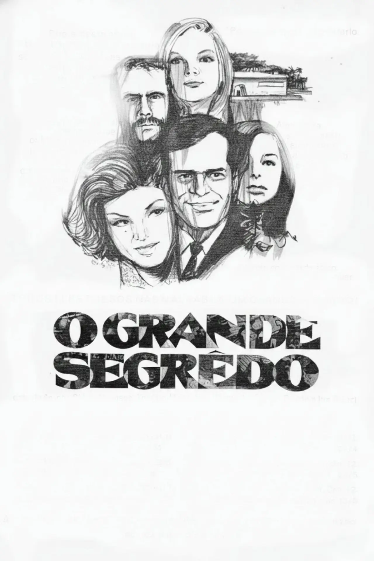 Plakat serialu "O Grande Segredo"