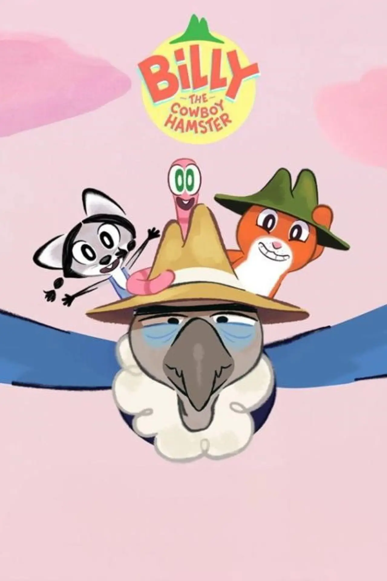 Plakat serialu "Billy, le hamster cowboy"